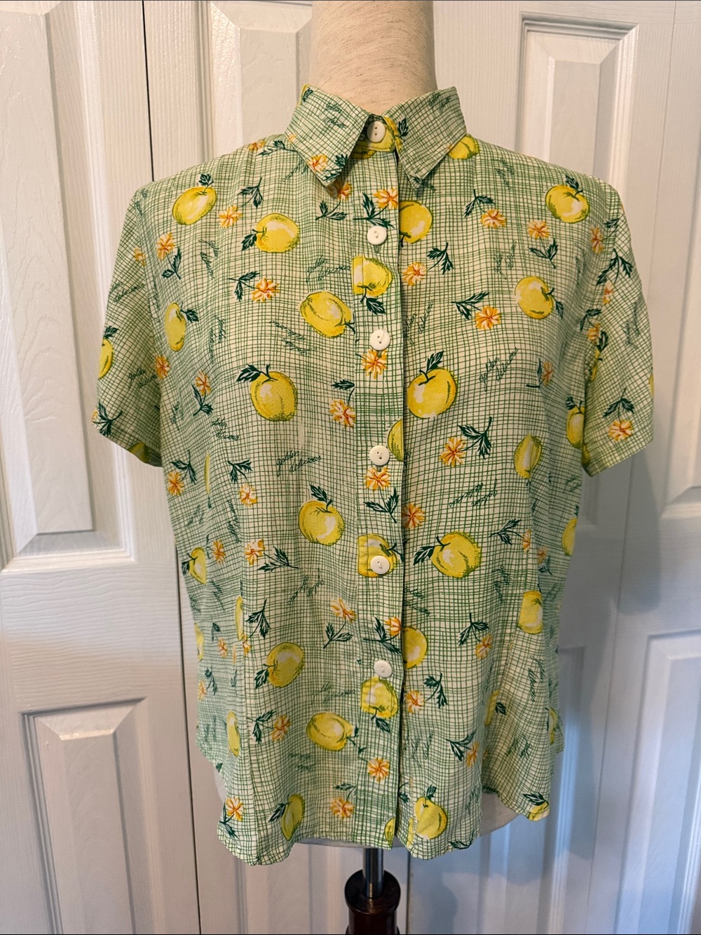 Vintage SOLUTIONS Original Silk Shirt Sz L